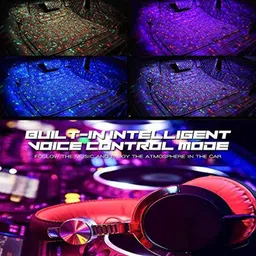 Kozdiko 4 Pcs 7 Colour Seat Bottom Car Star Light Kit with Remote Control For Mahindra XUV 500 image 5