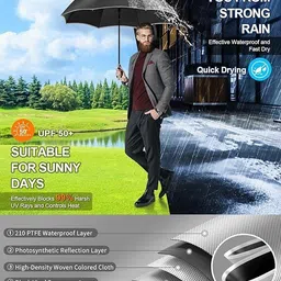 remich Big Size Windproof Rolls Royce Umbrella High Quality Golf Umbrella Umbrella image 3