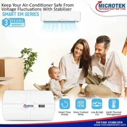 Microtek Smart EM 4140 Plus 140-290V AC Voltage Stabilizer for Upto 1.5 Ton AC, 899-490-4140 image 3