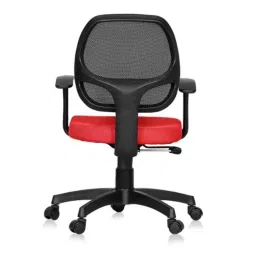 Rishabh Arex Mesh Red Medium Back Executive Chair, SKU-15 image 4