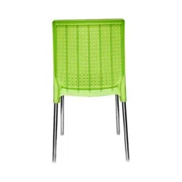 Italica Polypropylene Green Plasteel Chair without Arm, 1206-6 (Pack of 6) image 4