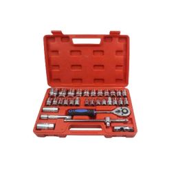 Hillgrove 32 Pcs Heavy 1/2 inch Combination Ratchet Spanner Tool Set with Carry Case, HG0101-picture-42