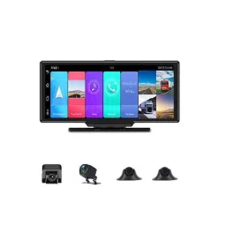 AUSHA 10.26 inch Black Front &a; Rear Full HD 360 Deg Car Dash Camera with Android/2GB RAM/16GB ROM/Emergency Recording/Night Vision &a; Back Parking Assistance-picture-22