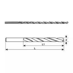 Indian Tools Long Series 13mm HSS Parallel Shank Twist Drill image 2