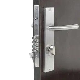 Homexpert MG1106-OSK 10 inch 60mm Stainless Steel Silver Cylindrical Plate One Side Key Mortise Door Lock Set-picture-43