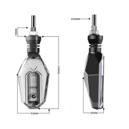 JBRIDERZ 4 Pcs U Style White Yellow LED Indicator Set for Mahindra Centuro image 2