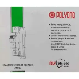 Polycab Polyshield 32A C Curve Single Pole MCB, GMM201P006 image 5