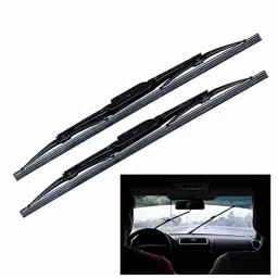 Miwings High Performance Oe Car Wiper Blade Durable Frame Steel Body Innovative Rubber Strip Replacement Blade (For For Maruti Alto K10 (Pack Of 2 Left &a; Right)) image 1