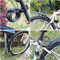 Kozdiko Plastic Black Resettable Password Multi-Use Cable Lock for Triumph Speed Triple image 3