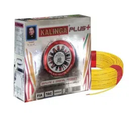 Kalinga Plus 2.5 Sqmm Single Core Yellow FR PVC Insulated Housing Wire, Length: 90 m-picture-44