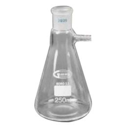 Glassco 250ml White Printing Boro 3.3 Glass Buchner Plain Side Arm Flask with Ground Socket, 074.205.02 (Pack of 2)-picture-2