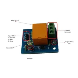 Embeddinator Glass PCB 1 Channel 12V Relay Module image 2