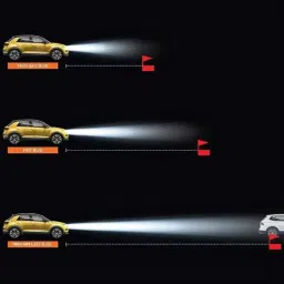 Trigcars 2 Pcs 50W 4 Side Micro Chip Heavy Duty Car LED Headlight Set for Hyundai Xcent Prime image 3