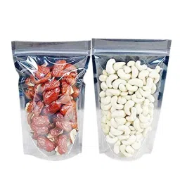 Deera 140x220mm Plastic Ziplock Standee Clear Pouch (Pack of 100)-picture-18