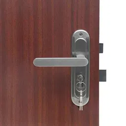 Homexpert LB-304 Stainless Steel Satin Finish Round Plate Heavy Duty Mortise Door Lock Set image 2