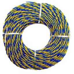 Paras 2 Core Aluminium Blue &a; Yellow Flexible Twisted  Wire, 40/76_2460415, Length: 73 m-picture-37