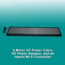 LIAMS 40x8 inch Aluminium Green LED Scrolling Digital Display Sign Board image 4