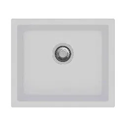 Uken Heavy Duty Quartz Kitchen Sink (18X16) With Accessories(18/16-Qr-Me-Ms-10) White-picture-21