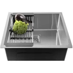 Fossa FS-01 18x16x9 inch Stainless Steel Matt Finish Silver Single Bowl Handmade Kitchen Sink-picture-11