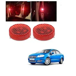 Kozdiko 4 Pcs Waterproof Wireless Car Door Red Warning Light Indicator Set with 5 LED &a; Free Batteries for Fiat Linea Classic-picture-16
