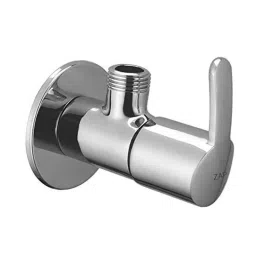 ZAP Prime Chrome Finish Brass Angle Cock Valve with Wall Flange-picture-28