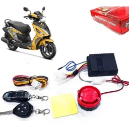 Auto Pearl 12V Black Two-Way Anti Theft Motorcycle Alarm Kit with 2 Pcs Remote for Maestro Edge-picture-23