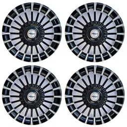 Prigan 4 Pcs 13 inch Polypropylene Black &a; Silver Wheel Cover Set for Mahindra E20, Marvel DC 13-picture-28
