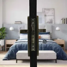 Voltizi 8 inch Stainless Steel 304 Matt Antique Brass Finish Heavy Duty Mortise Door Lock, MG308 image 4