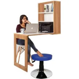 Rajpura Blue Chrome Plate Cushion Bar Stool image 5