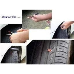 Kozdiko 6 Pcs Tubeless Tyre Puncture Repair Kit for Mitsubishi Lancer, koz_1219 image 2
