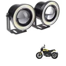 Kozdiko 2 Pcs 15W 3.5 inch High Power White LED Projector COB Fog Light Set with White Angel Eye Ring for Ducati Scrambler, koz_88259-picture-29