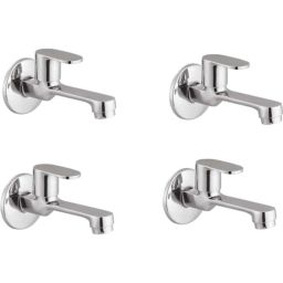 IRIS Ocean Brass Chrome Finish Long Body Bib Cock (Pack of 4)-picture-24