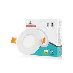 D&s;Mak 3W Cool White Round LED Conceal Panel Light (Pack of 15) image 2