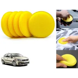 Auto Pearl Polyurethane Beige Washing &a; Waxing Polish Foam Sponge for Vento 2015-2019 (Pack of 5)-picture-40