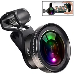 DRUMSTONE 2-in-1 Camera Lens Kit|0.45X Wide Angle Lens + 15X Macro Lens Mobile Phone Lens image 1