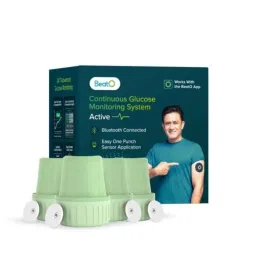 BeatO 15 Days 110mg/dl Bluetooth Continuous Glucose Monitoring System via CGM App (Pack of 4)-picture-16