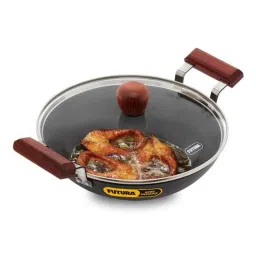 Hawkins Futura 2.5L 25cm Round Bottom Fish Fry Kadhai with Glass Lid, AFFK 25G-picture-41