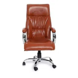 Modern India Leatherette Maroon High Back Office Chair, MI259 (Pack of 2) image 4
