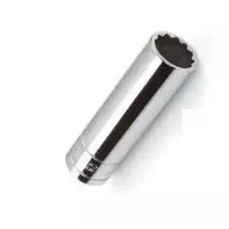 De Neers 12.5mm 1/2 inch Drive 6 Point Chrome Vanadium Steel Hex Deep Socket, 30mm image 2