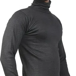 J.S. OSWAL Men High-Neck Black Thermal Men Top Thermal-picture-22