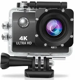 Cubonic GO PRO 4K Action Camera with Accessories Kit | WiFi | 170 Degree Wide Angle Lens Sports and Action Camera image 1