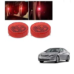 Kozdiko 4 Pcs Waterproof Wireless Car Door Red Warning Light Indicator Set with 5 LED &a; Free Batteries for Hyundai Sonata-picture-17
