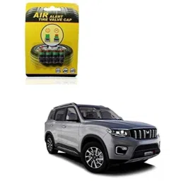 Kozdiko 4 Pcs Iron Air Pressure Alert Car Tyre Valve Caps Set for Mahindra Scorpio-N-2022-picture-15