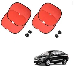 Kozdiko 4 Pcs Nylon &a; Metal Red Car Window Sun Shade Set for Chevrolet Sail-picture-40