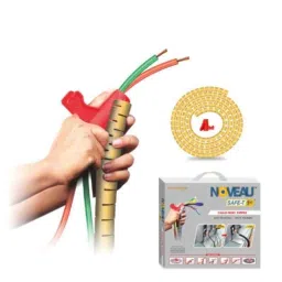 Noveau Safe-T-1ST 16mm 1.5mm Virgin HDPE Metallic Gold Cable Zipper with Colour Box, NSFZ16MG1105 (Pack of 2)-picture-29