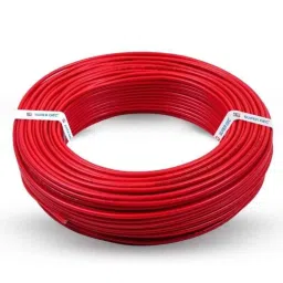 Super GEC Power Touch 0.75 Sqmm Single Core Red FR PVC Insulated Electric House Wire, Length: 73 m image 2
