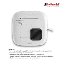 Goldmedal Liquid White Water Alarm Bell with Flashing LED Light, 207202 image 3