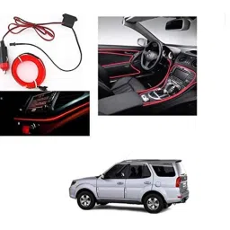 Kozdiko 12V Red Car Interior Decor Neon Strip Light for Tata Safari Grand Decor-picture-33