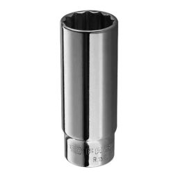 Facom 1/4 inch Square Drive Long Reach Socket 12 Points 12 mm, R.12EL-picture-48