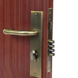 Voltizi 10 inch Stainless Steel 304 Antique Brass Finish Cylindrical Plate Mortise Door Lock Handle Set, MG1103 image 3